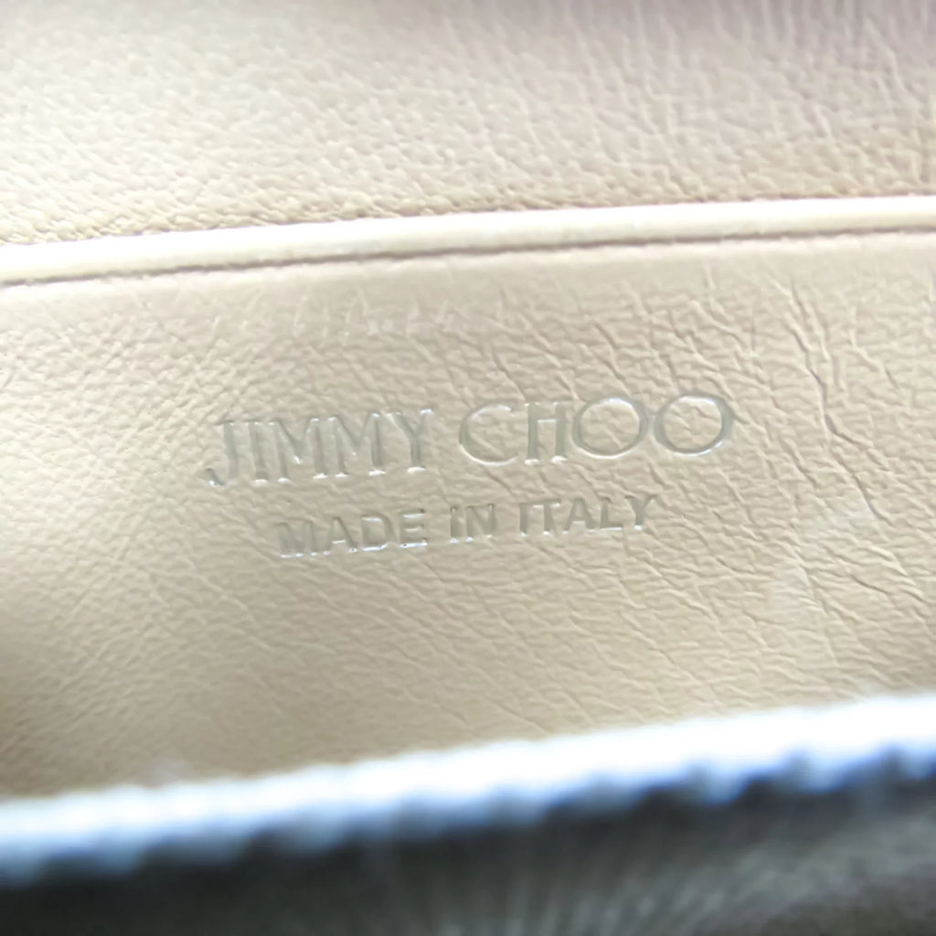 (Good) Choo NELLIE Coin 163 Champagne Purse/coin GTA Women's Jimmy Case Gold Pre-Owned Leather