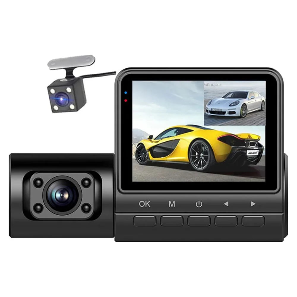 Cameras Mirror Car Video Clear Recorder Rearview Pinnaco Dash Car Camera 2in Camcorder Recording 3 Auto Safety