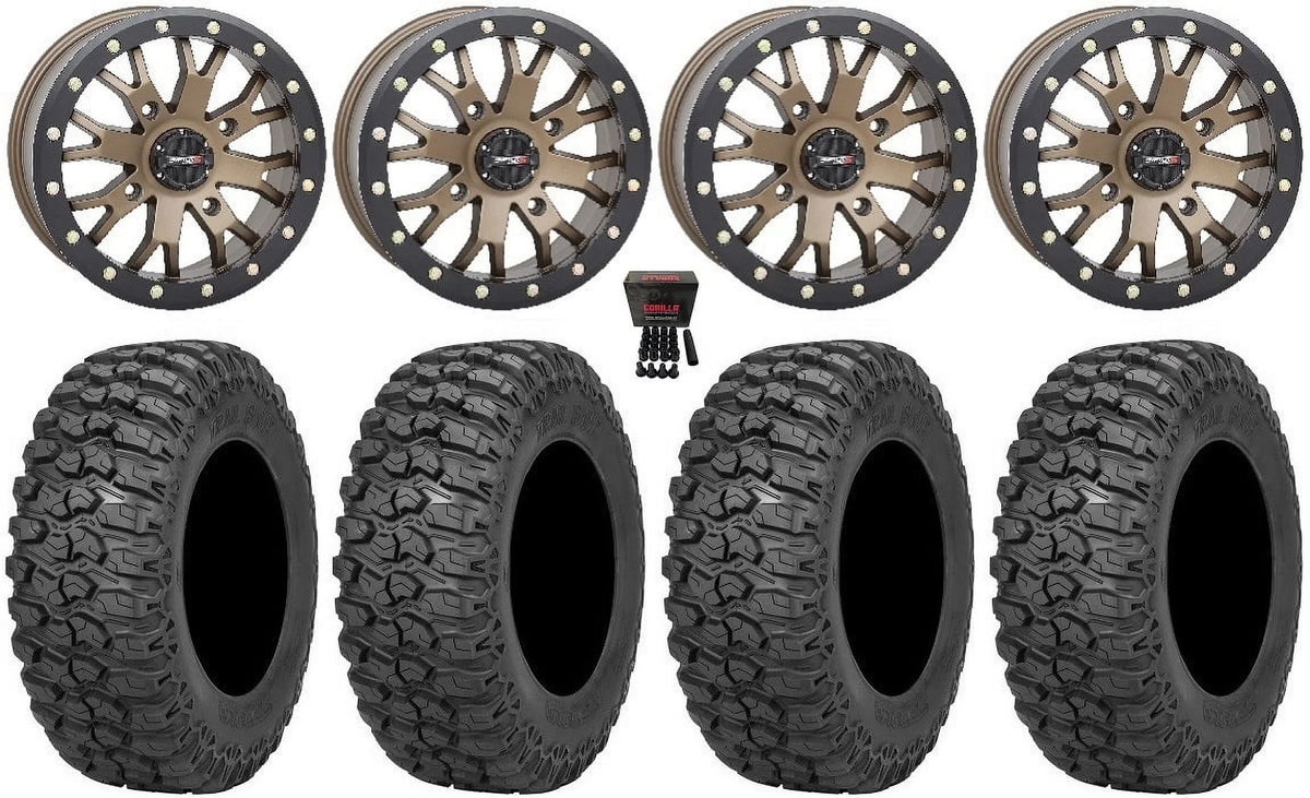 Wheels Trail Maverick Defender Tires 15" 32" Renegade System SB-4 Saw Commander Outlander (4+3) Bronze 3 2.0 Can-Am