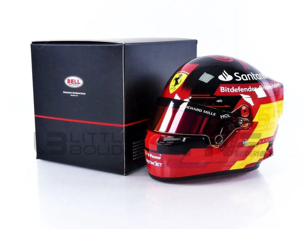1/2 - Carlos HELMET MINI F1 2023 Jr Ferrari - Sainz CASQUE