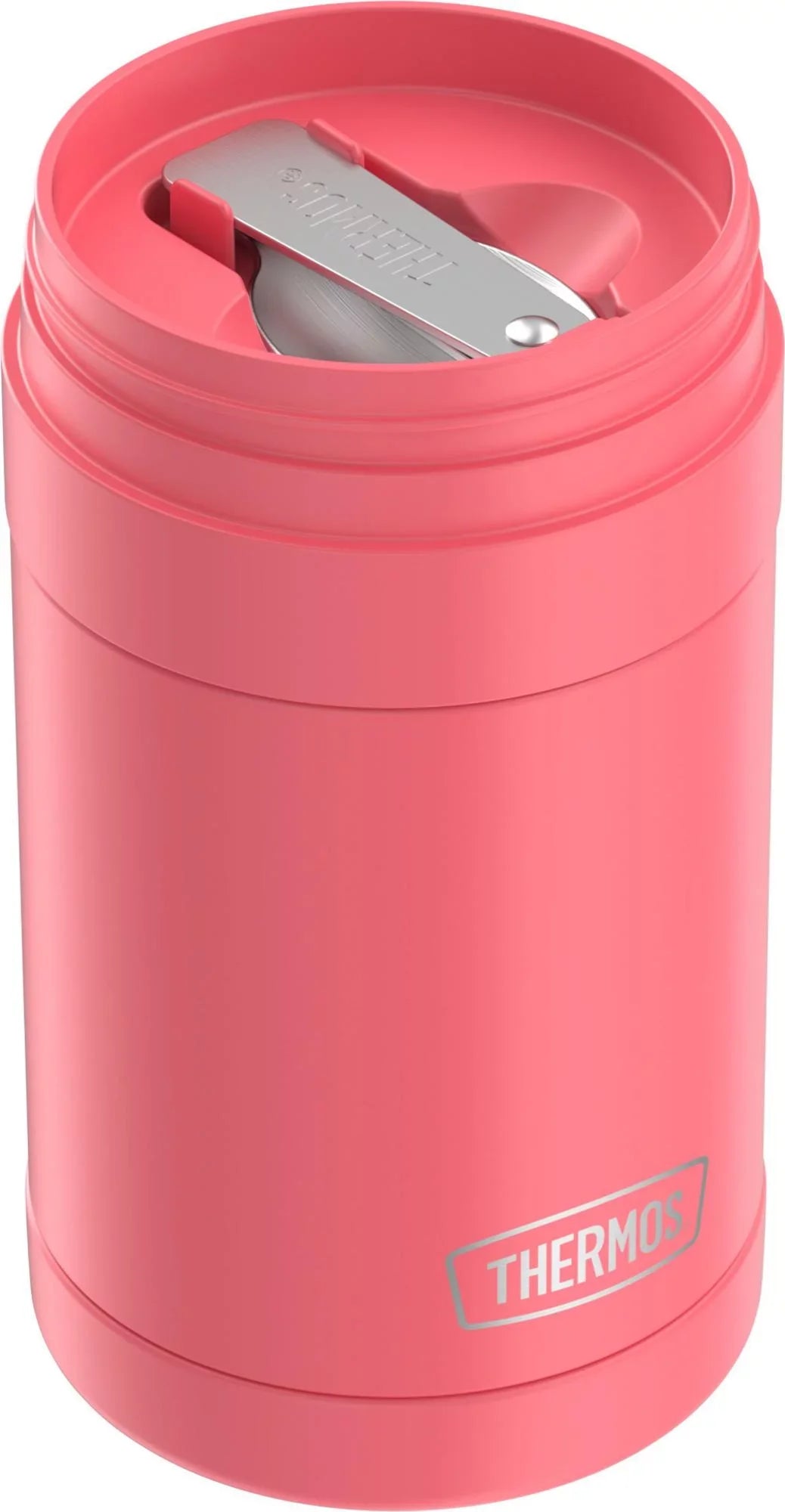 16 Coral, Insulated Vacuum Food Folding Thermos Spoon, with Jar Ounce