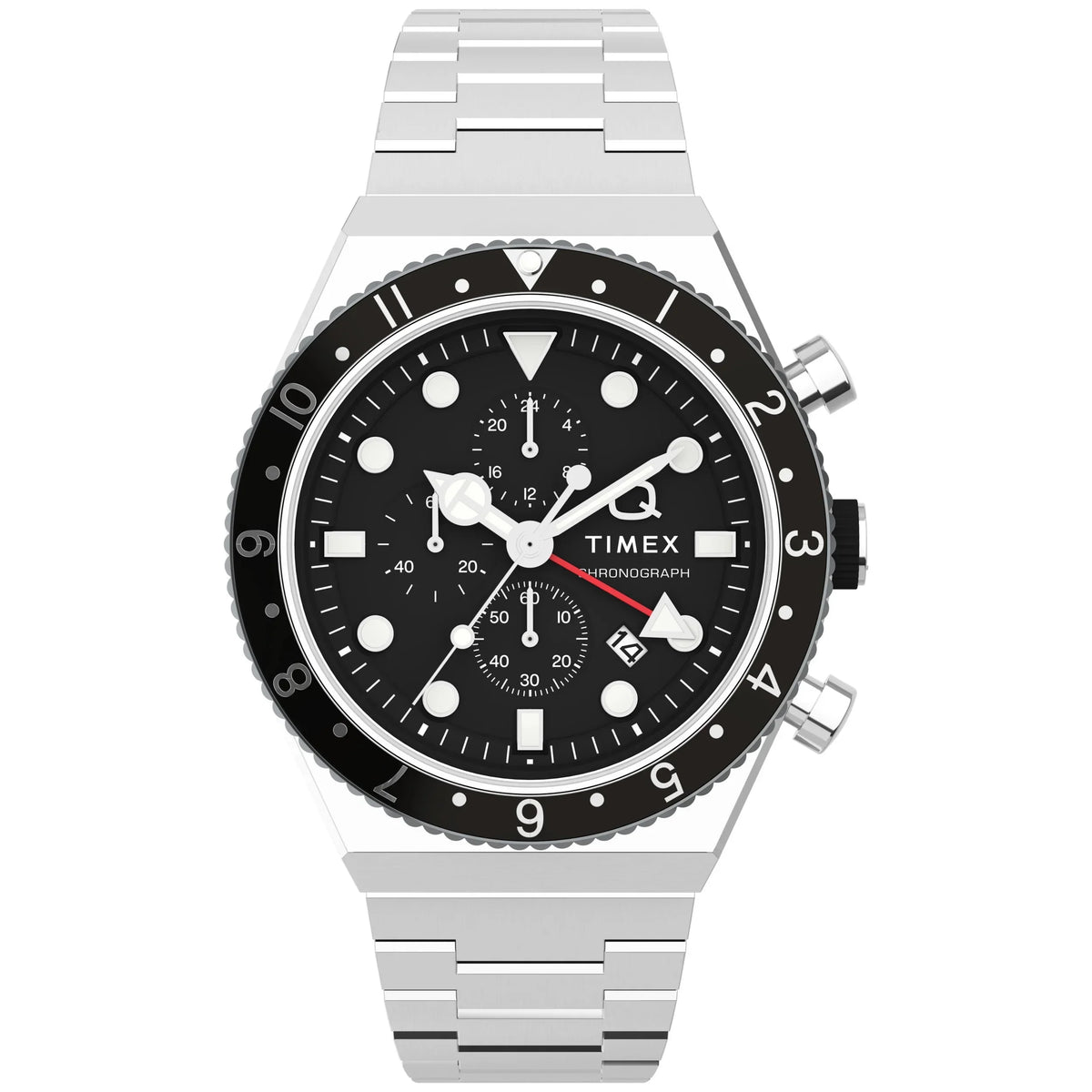 Watch Timex Men's 40mm TW2V69800 Three Q Time Zone Chronograph