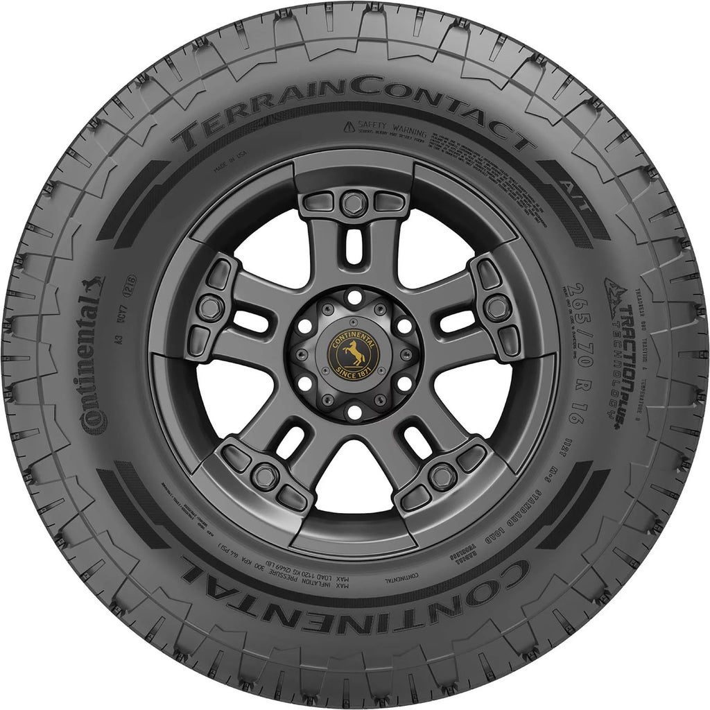 LT265/60R20 All Tire E 121/118S Terrain TerrainContact Truck Light A/T Continental