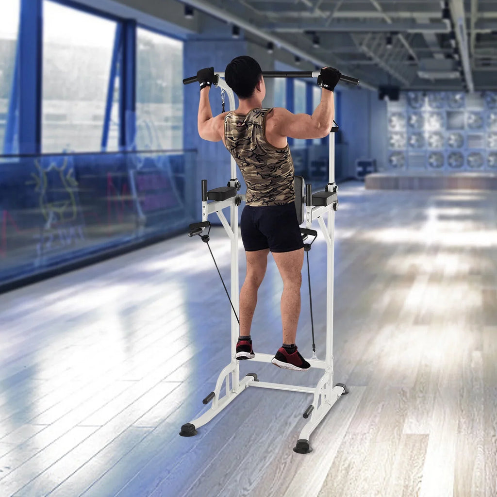 Tower Dip Up Gym Station Chin Black Pull Home Bar Push Power Gym Power Home Height Tower Adjustable