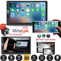 Mirror Double Support and And ios Camera Link(Both Stereo HD Radio Din 7" Reverse System) Bluetooth Android Car Touch Screen with