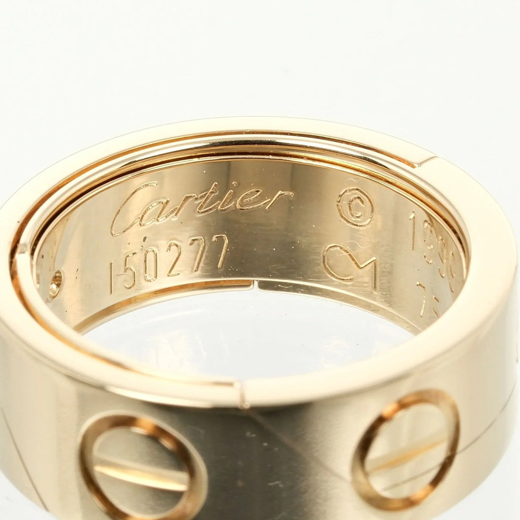 ring, Love YG dimension 9 gold, Astro yellow approx. (Good) Pre-Owned Cartier 11.68g I132124018 K18