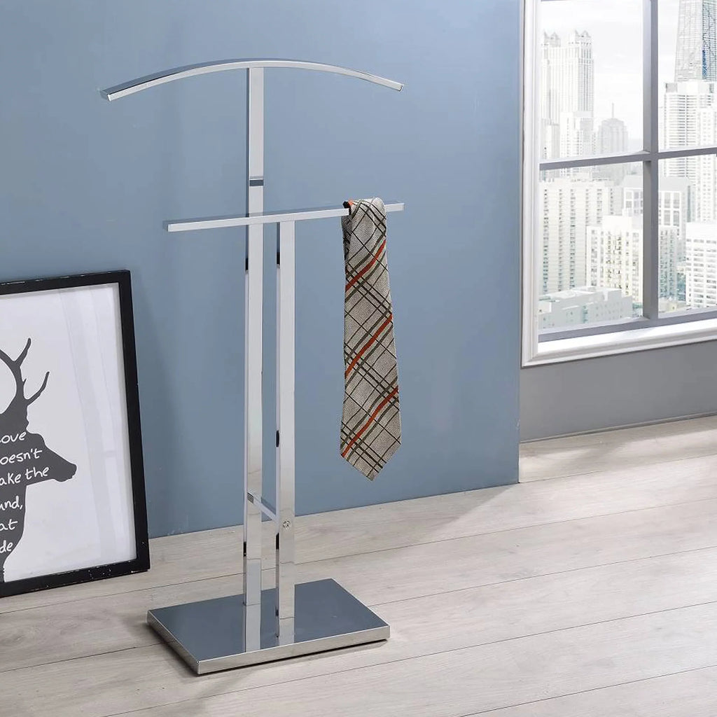 Stand Valet Rack Kings Metal Suit Furniture Chrome Brand