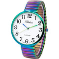 Watch Super Blekon Collections Large Face PC21J Band Movement Stretch Fashion New Japanese