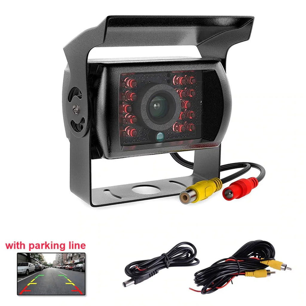 cable 18 Night parking for Monitor IR with Van LED RV system Bus reverse feet Car Vision+32 Truck TFT 12V/24V camera 7inch Car LCD