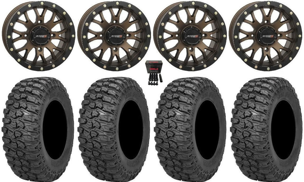 Trail 14" Can-Am ST-3 System Defender 3 30" Tires Bronze Renegade Commander Saw Outlander Wheels Maverick 2.0