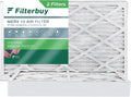 10x25x4 (2-Pack) Pleated Filters MERV HVAC Furnace 13 Filterbuy Air AC