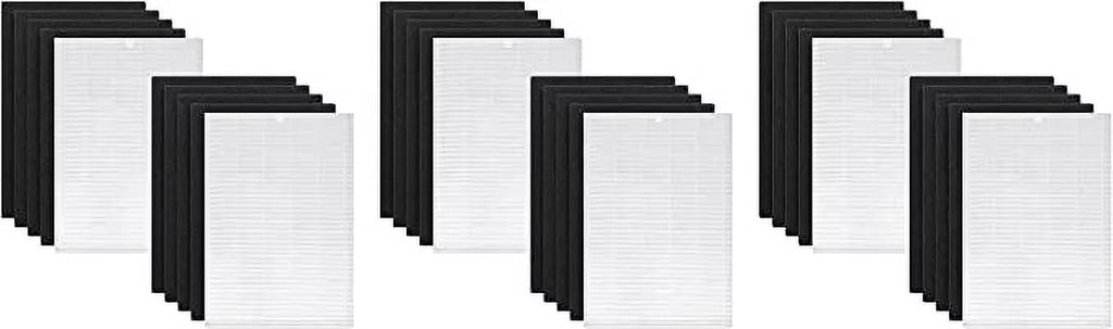 True Compatible 6 Replacement Airmega Coway Purifier AP-1216-FP Nispira AP-1216L, HEPA Carbon Filter Air with Sets