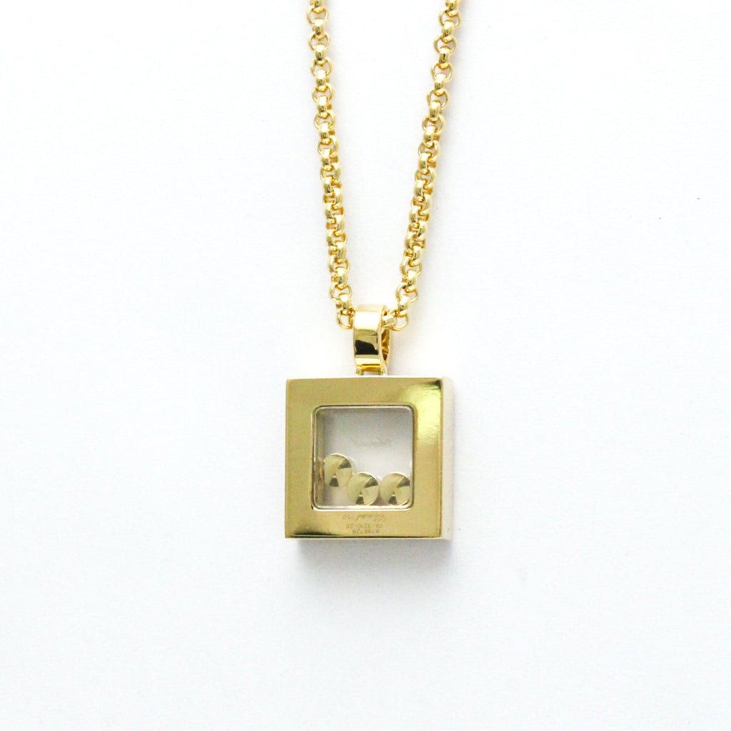 Necklace Yellow Happy Pre-Owned (Good) Fashion Necklace (Gold) Chopard Diamond Square Men,Women 79/3210 Diamonds (18K) Pendant Gold