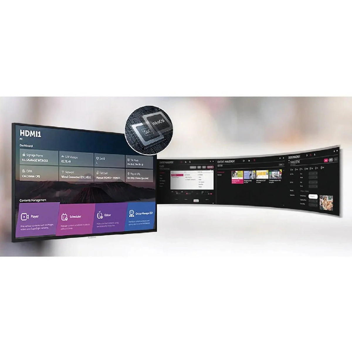 HDMI (3) 43" UHD, LFD