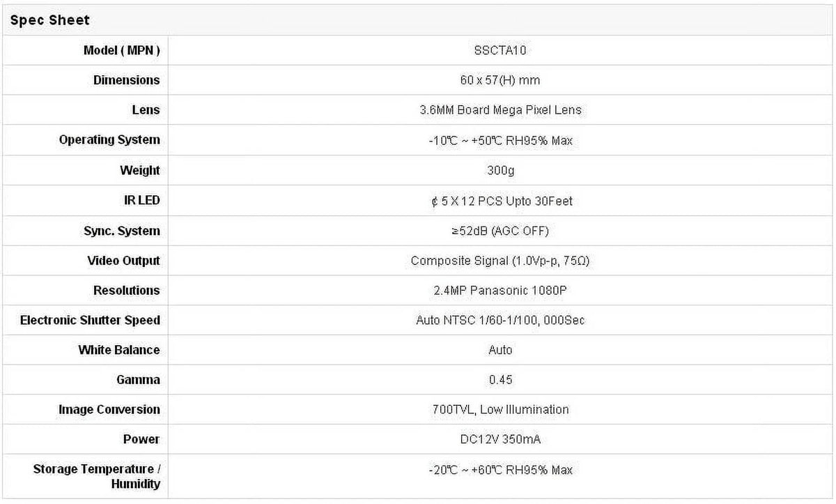 , Mini HD HD Video Camera EX CCTV HD Dual Vandal 960H Vision IR CVI, SDI, TVI, Night BlueCCTV 12V Outputs SDI,