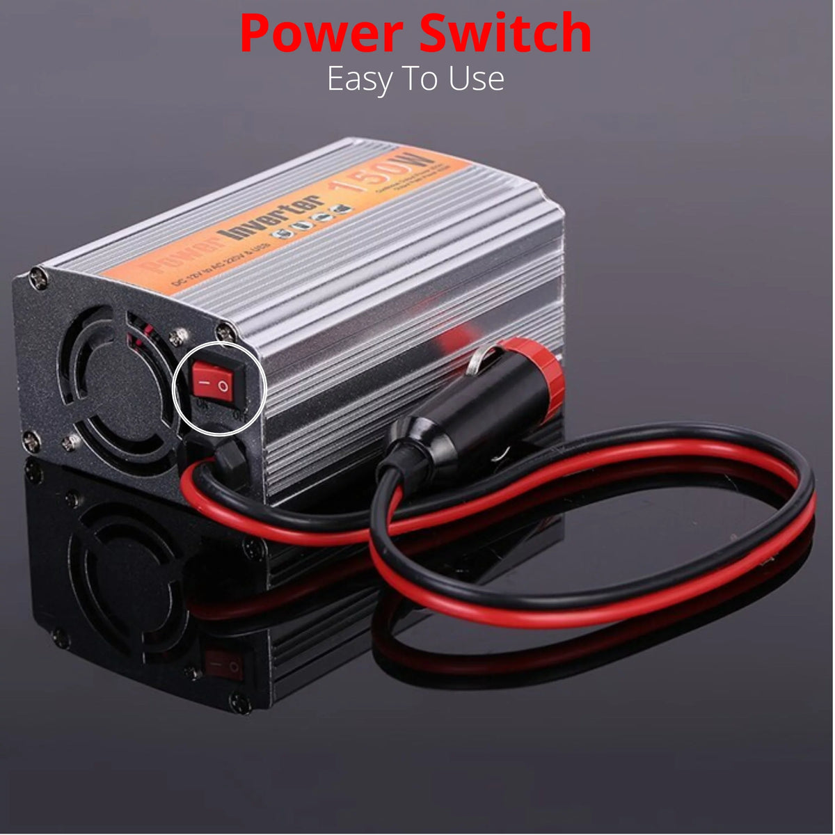 USB Universal to Power DC Socket Charger w/ Protection 110V Fan/Overload 12V 150W Car Inverter Adapter AC Cooling