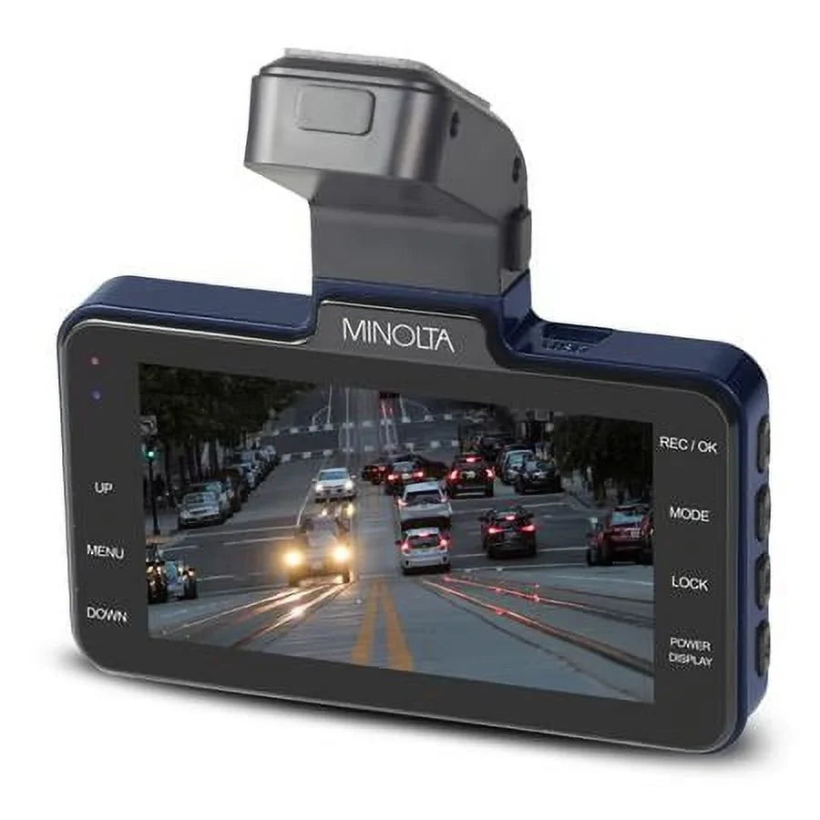 Dash Camera, MNCD370 3" 12MP Screen LCD HD Full Blue