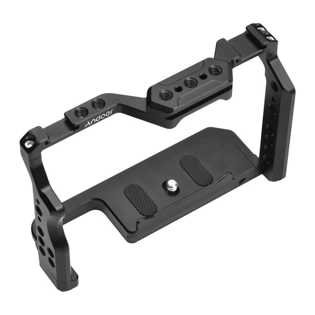 with A7R Numerous Cage Shoe Dual A7III/ A7R A7S A7II/ Inch Aluminum 1/4 Mounts II for II/ Alloy Cold Andoer A7IV/ Camera Cage Replacement Video III/ Threads