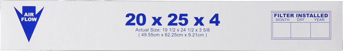 20x25x4 Pure 5/8) Pleated Pack Air 2 Nordic MERV (3 13 Filters