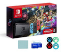 Accessories 3 Online Nintendo Joy-Con Download Full Membership Mario Months | Console Blue/Red Nintendo Bundle: Kart Neon Switch Deluxe with 8 | Game Switch Mazepoly