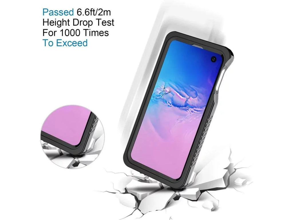 Underwater Sealed S10e Galaxy Built-in IP68 Waterproof Case, Full for Protector, Shockproof Dustproof Cover S10e with Screen Protective Body Case Clear