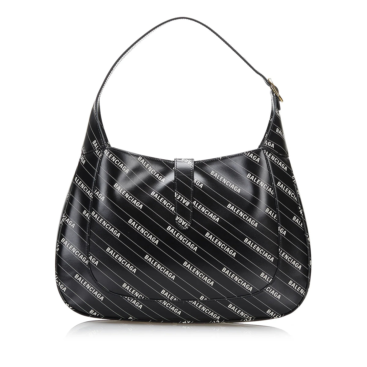 Authenticated Hacker 1961 Calf Unisex (Good) Black Project Satchel Leather Pre-Owned Jackie