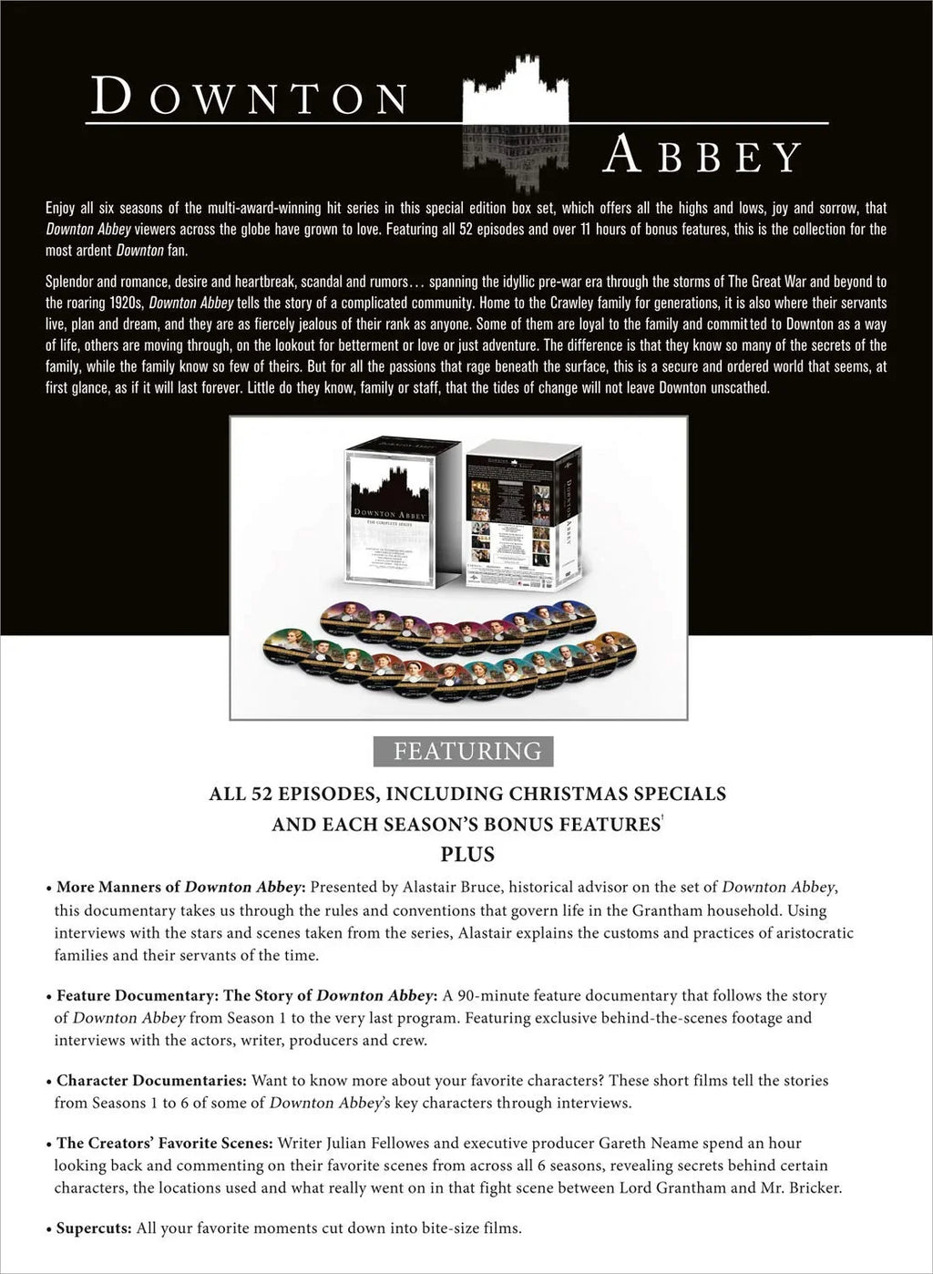 Abbey: Downton Entertainment Home The Complete Series Pictures (DVD) Universal