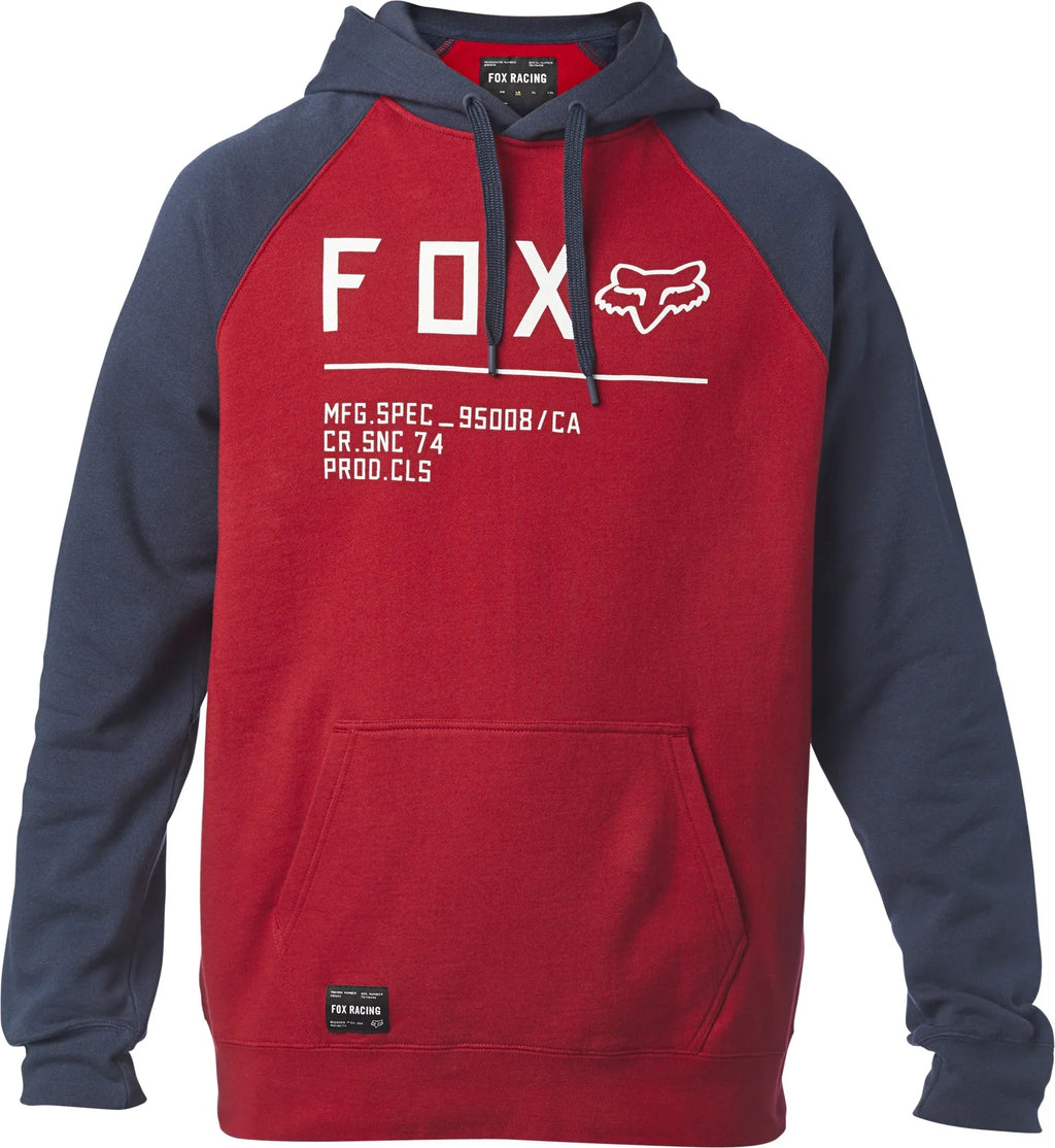 Raglan Fox Stop Pullover Chili Non Hoody LG Racing Mens