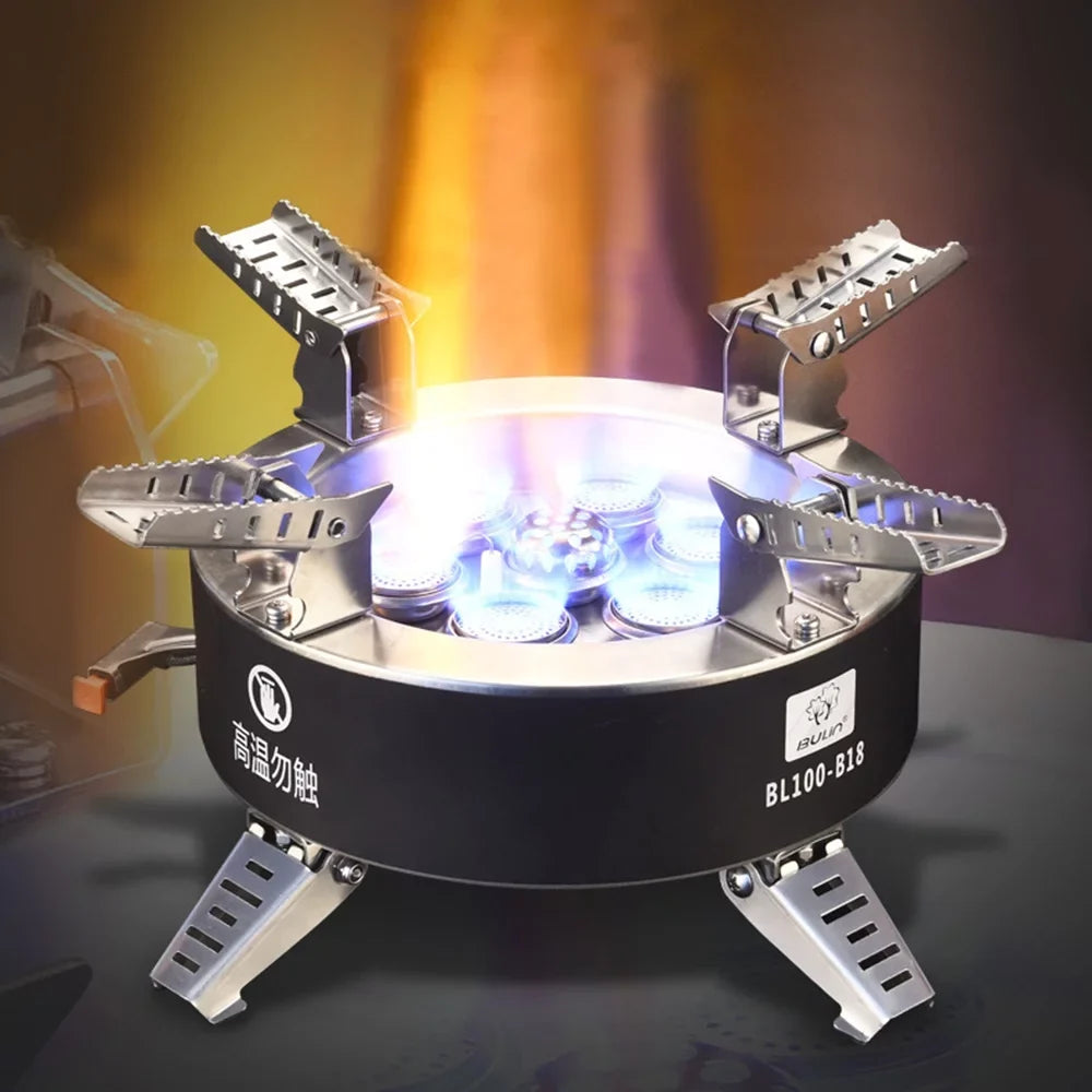 High Backpacking Seven 18000W Stove, Stove, Collapsible Traveling core Windproof Hiking Stove, Dcenta Camping Gas Fishing