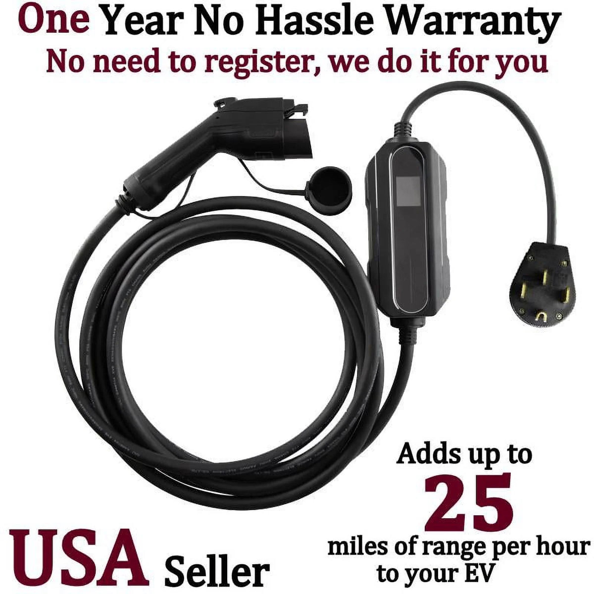 2- AMP, 10 Vehicles, KW), Electric ,32 Charging EVSE- 32 20 -with Set AMP, 16AMP, Charger 14-50P You for AMP, Couplago EV Plug AMP Power Level 24 - AMP, The (7.68 Station AMPS-