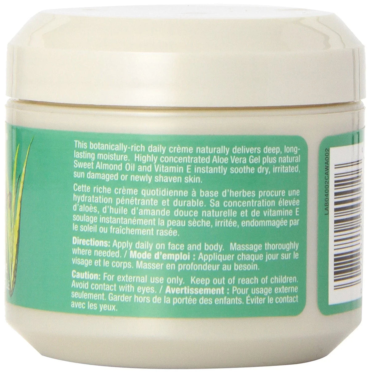 4 Vera, 3) Moisturizing of Aloe Ounce Pure 84% Soothing Jason Creme, (Pack Natural