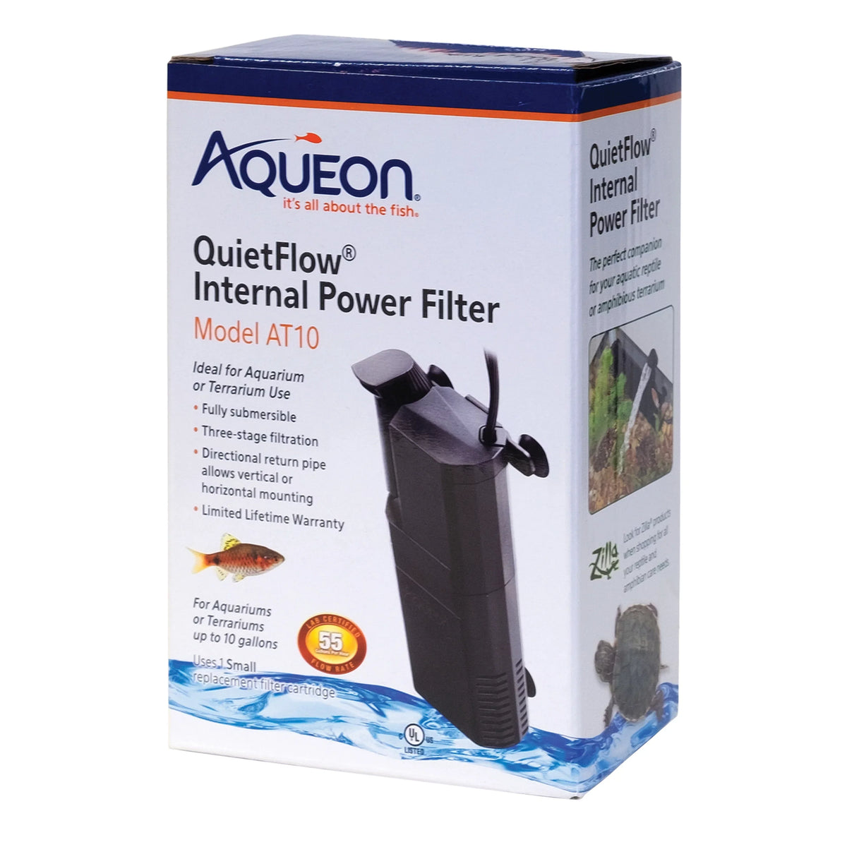 Aquarium Aqueon Gallons Internal AT10 Filter, Submersible