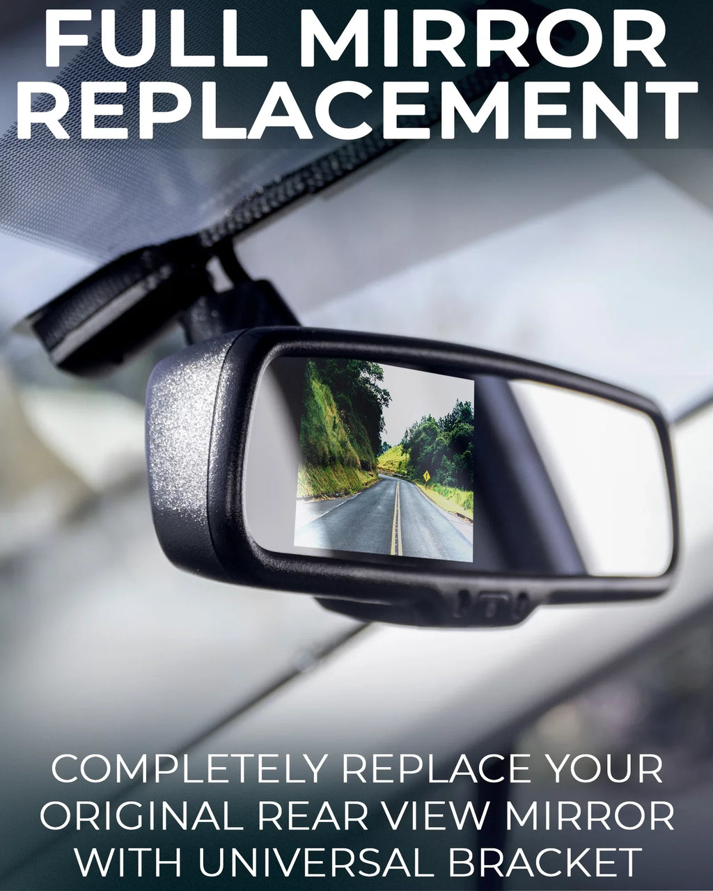 with OEM Ultra Rear OnStar Cars View Mirror Compatibility for Universal Auto-Adjusting 4.3" LCD, Bright Tailgaters and All Buttons, Master