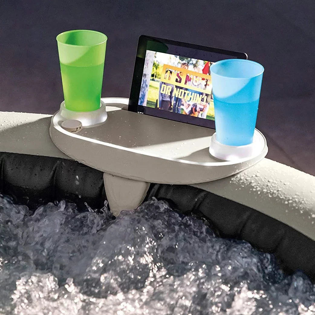 PureSpa 28", Intex w/ Tray Portable Hot Phone Spa Inflatable Tub, 77 x Plus