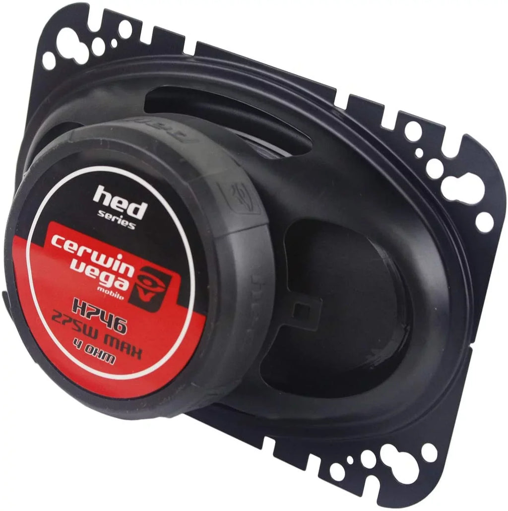 HED(R) CERWIN-VEGA Series Coaxial 275 Speakers MOBILE max) 2-Way 6", (4" x Watts H746