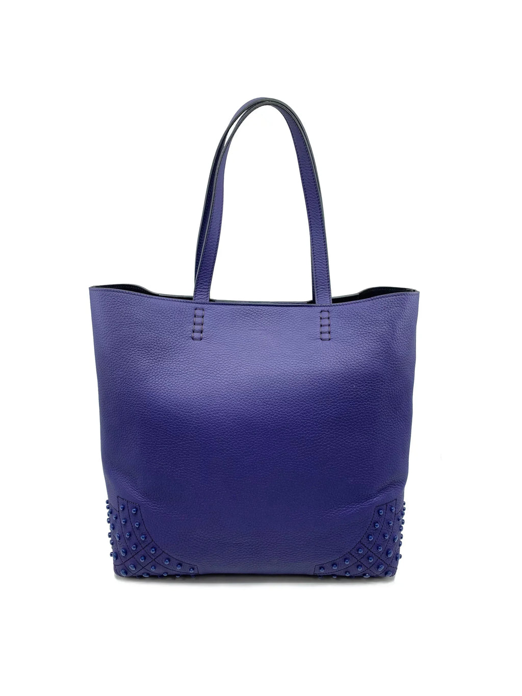 XBWAMRFT301MACL-411 Wave Violet Soft Satchel Tod's Gommini Tote New
