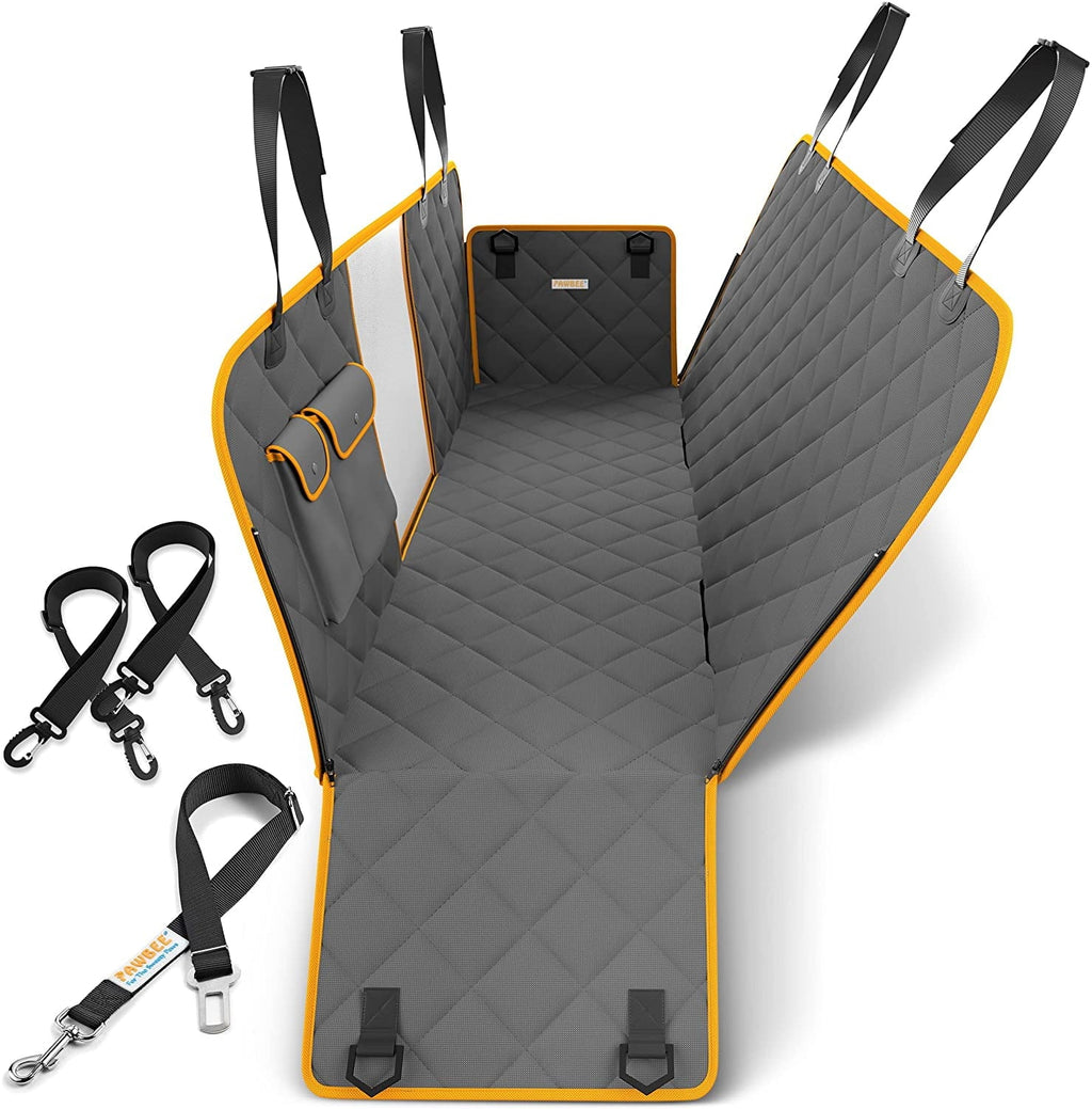 Scratchproof Hammock Front Belt & Seat PAWBEE Dog – for Cover for Trucks Dogs Seat Seat Mesh with Covers Car Window & Nonslip Seat Waterproof with Cars SUV, Car – – for Bonus Dog Covers Car Dogs Car
