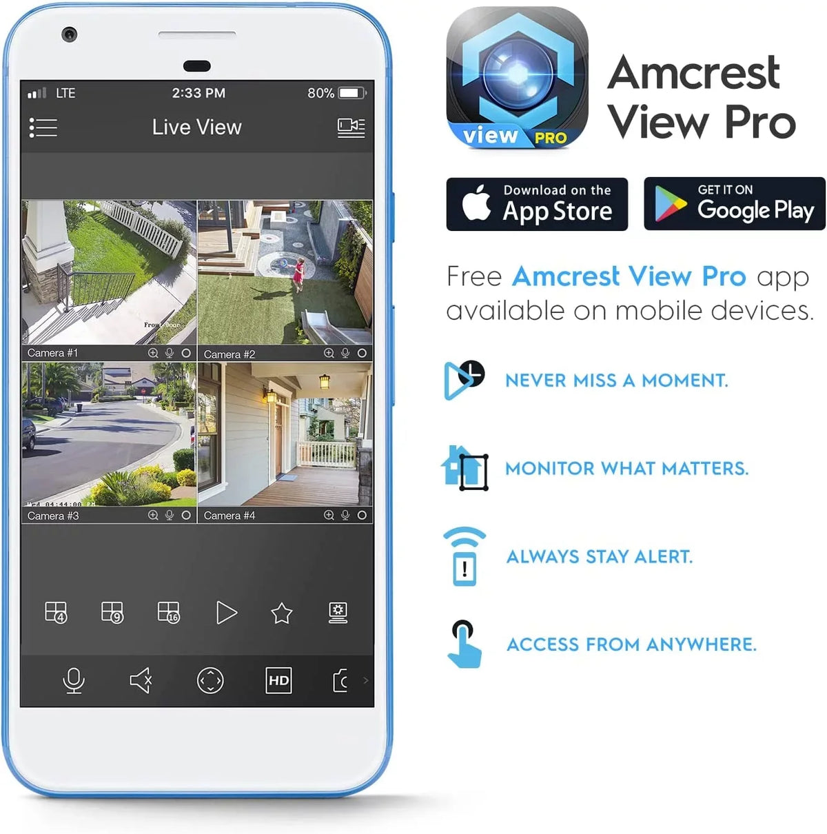 Wedge Night Built-in AI Perimeter 130° Camera IP IP5M-W1150EW-AI Vehicle Camera, Security Protection, exterior, Vision, & 98ft IP 5MP@20fps Detection, Human FOV, Amcrest Microphone, PoE 5-Megapixel