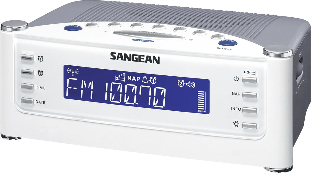Am/Fm Clock Lcd Atomic Rcr22 Radio Display With Sangean