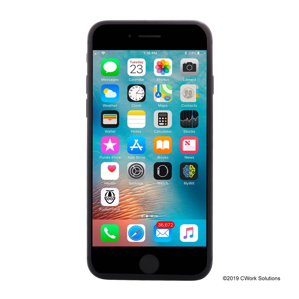 iPhone (Refurbished) Gray Unlocked Restored T-Mobile 8 64GB a1905 Space