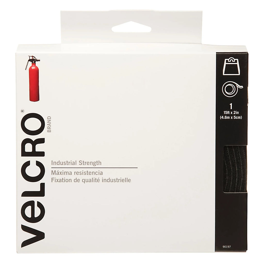 x Strength Industrial 15 Inches VELCRO Roll, 2 Feet Black