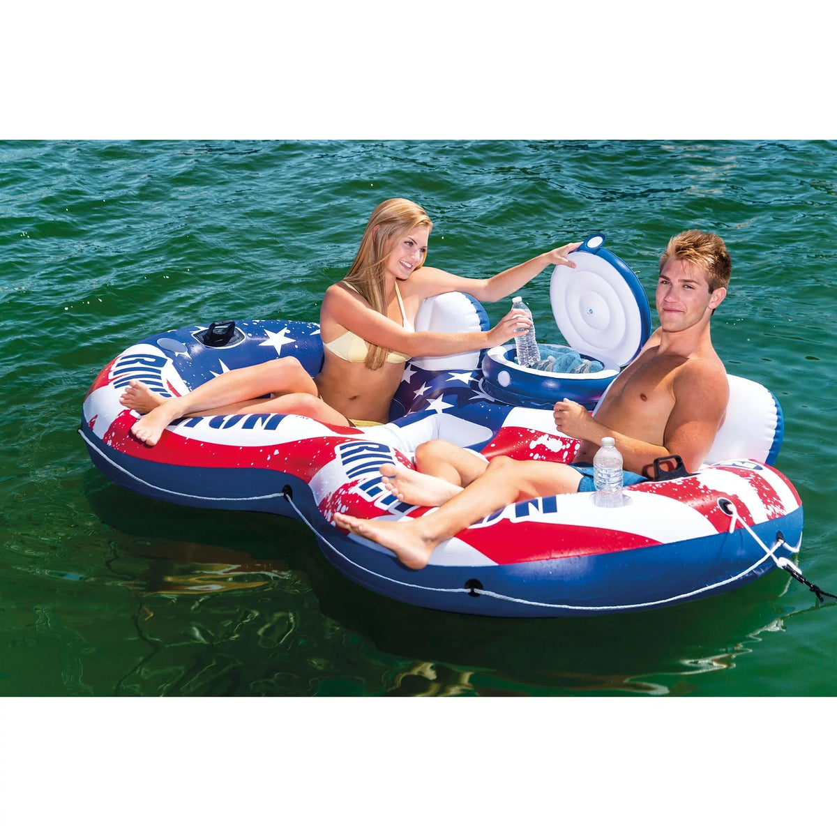 American 2 River Intex II Float Float Run Flag & Person 2 Person