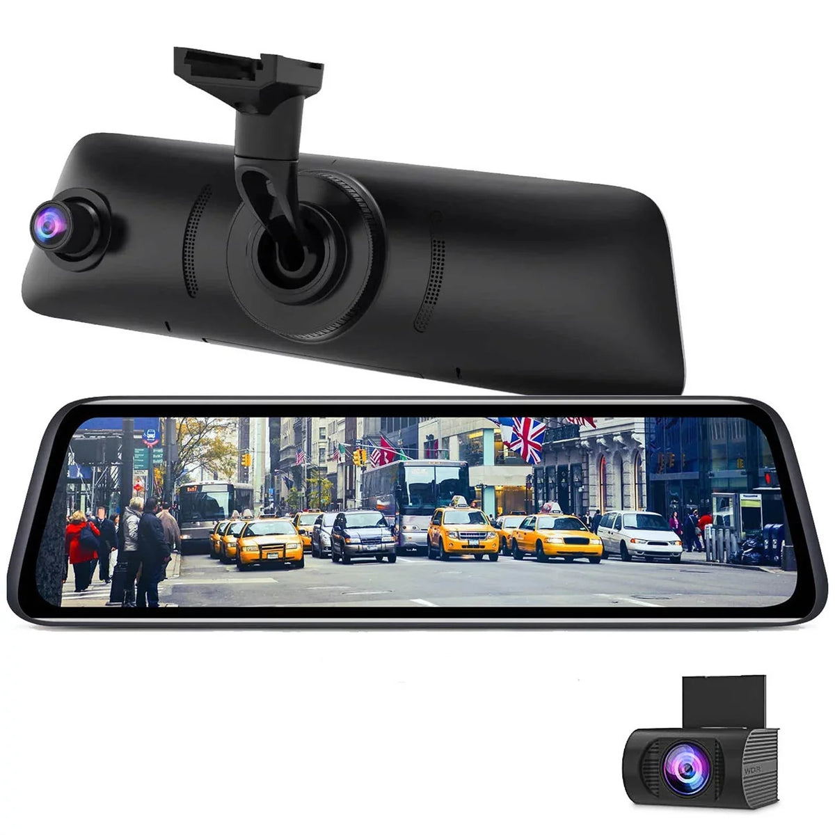 Auto-Vox Camera Car Camera Backup PRO) Look Screen Mirror Vision Dash Rear 1080P Night Touch 9.35'' Camera(V5 Monitor Super Mirror Cam, View OEM Dual