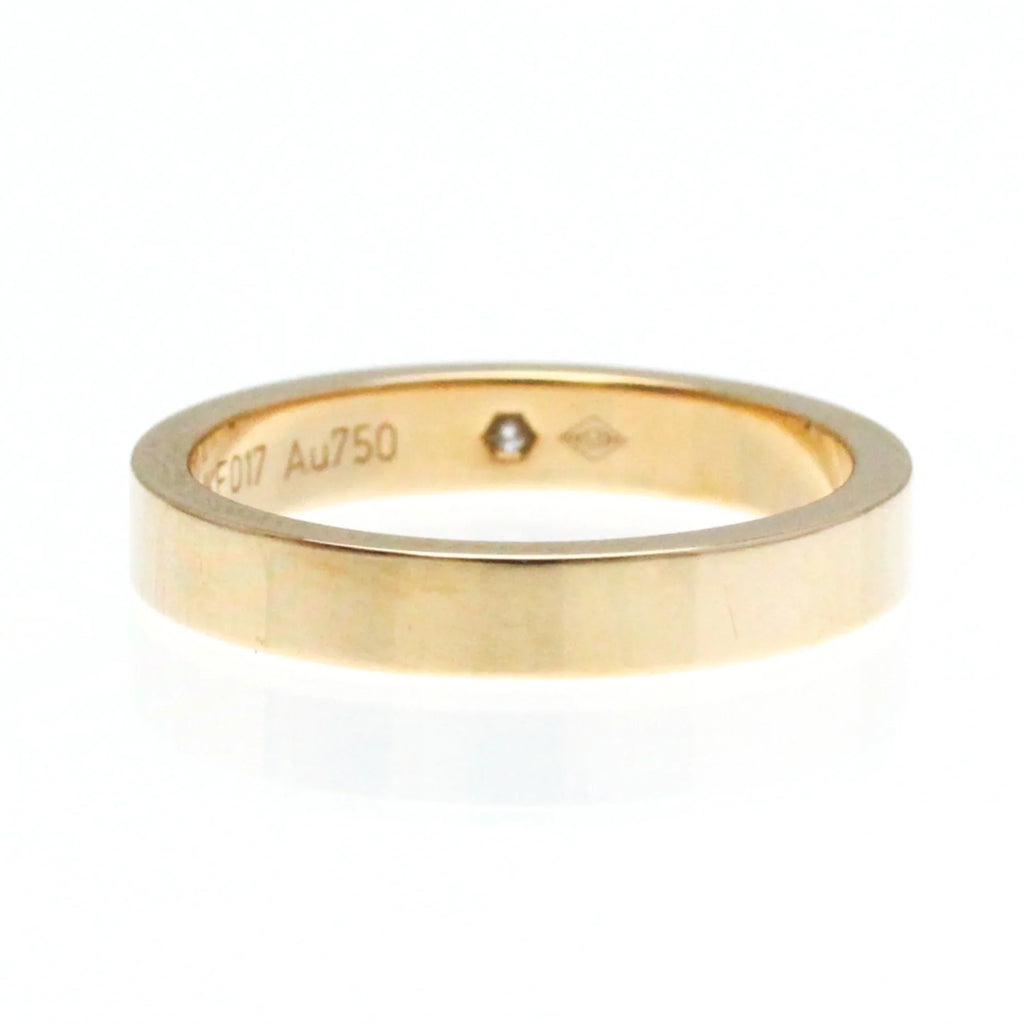 Diamond (Good) Band Gold Ring Pink Pre-Owned (18K) Fashion Cartier Pink Engraved Ring Gold