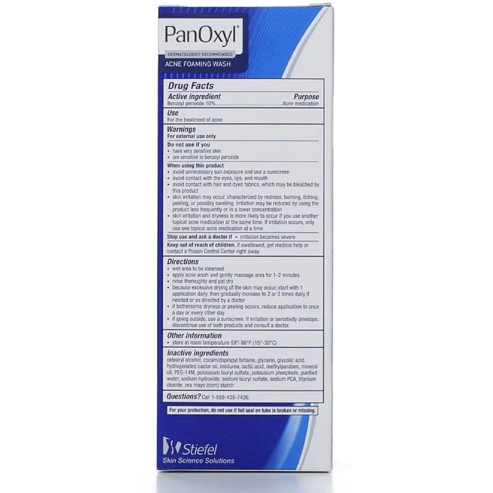 Acne PanOxyl 3) Foaming (Pack Wash 10% 5.5 of oz