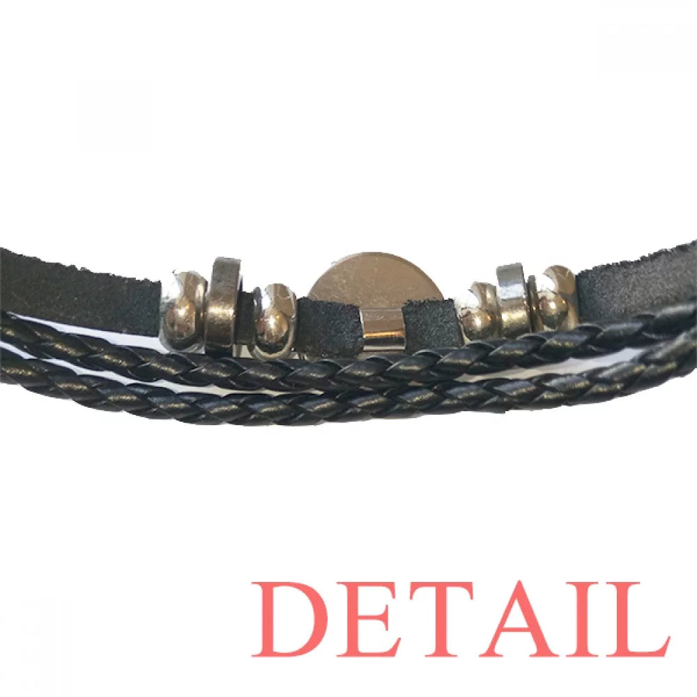 Wristband Rope Braided Tourist Mexico Spots Leather Graffiti Flag Famous Woven Culture Bracelet