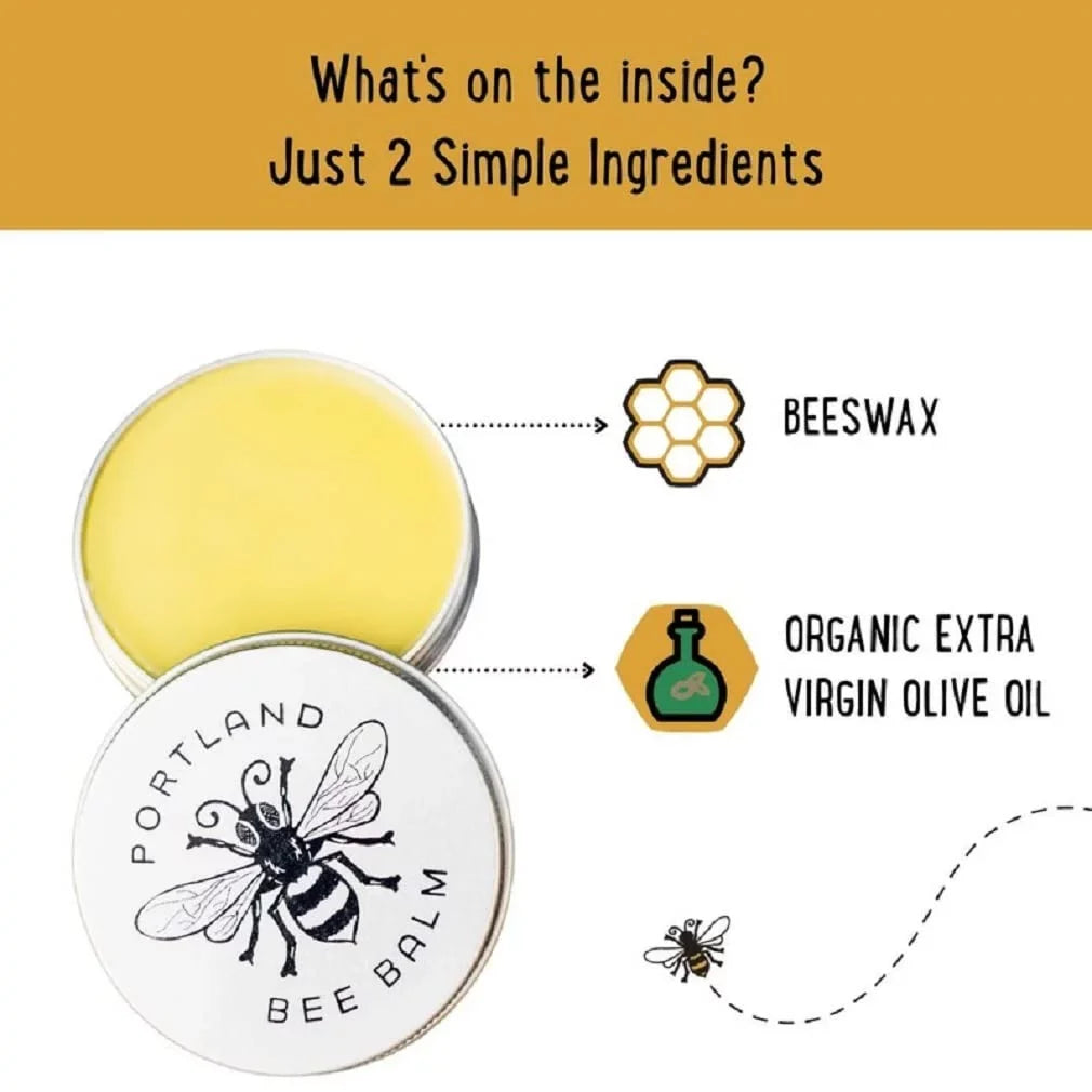 Portland All Handmade Bee Simple Balm of 3) Salve Natural (Pack