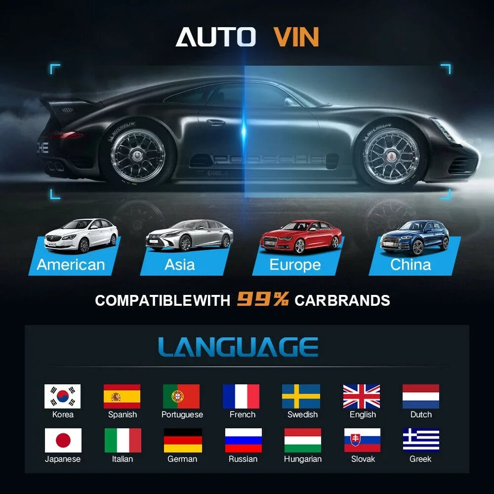 GT75TS Service Code Automotive OBD2 Scanner Actuation FOXWELL Bi-Directional Tool Reader Diagnostic ECU Scan Resets Free EOBD Scan Control Test Update Car TPMS Systems 30+ Coding Full OBD Tool