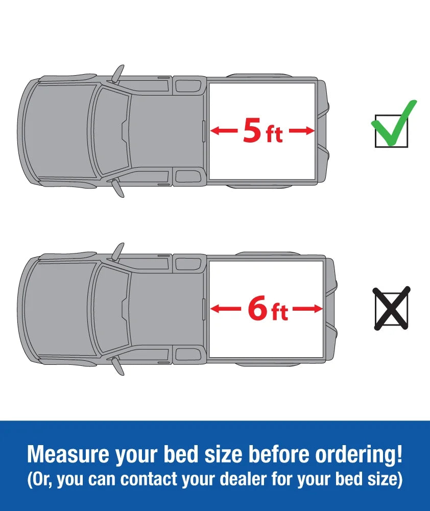 Frontier 2022-2023 Compatible TG-BC1N9057 | Roll-up Auto 5' T1 Vinyl Bed Cover Tonneau Bed | | with Nissan Truck Soft Tyger