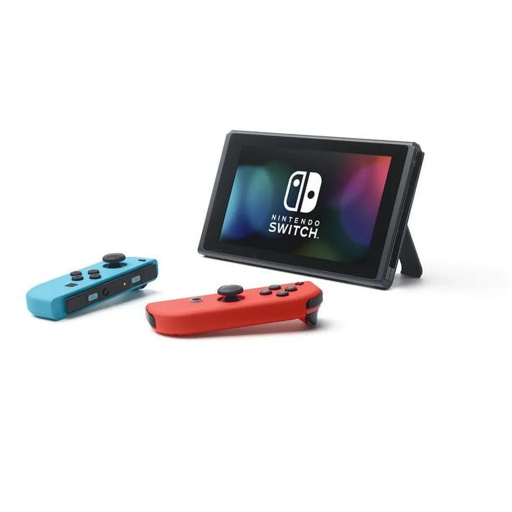 Nintendo & Switch Blue Kart Ptech Joy-Con, 3 with & Deluxe Mario Month with 8 Spinner Red Bundle Membership